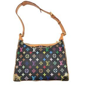 COA INCLUDED - Louis Vuitton Monogram Multicolor Boulogne Black Takashi Murakami